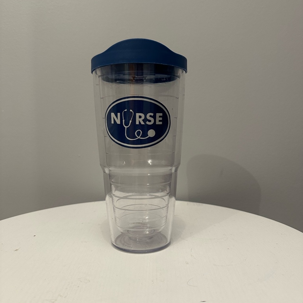 24 oz Nurse Tervis with Lid.